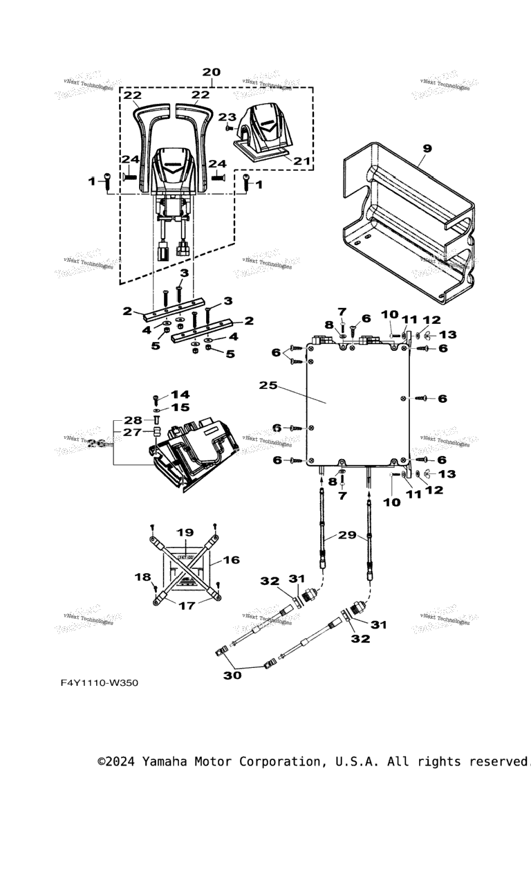 Схема узла Управляющий Трос
