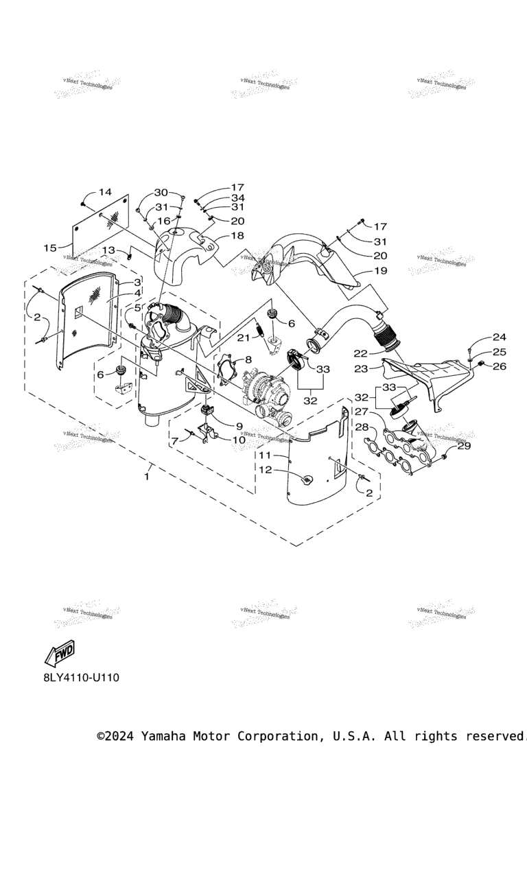Схема узла Выхлопные Системы