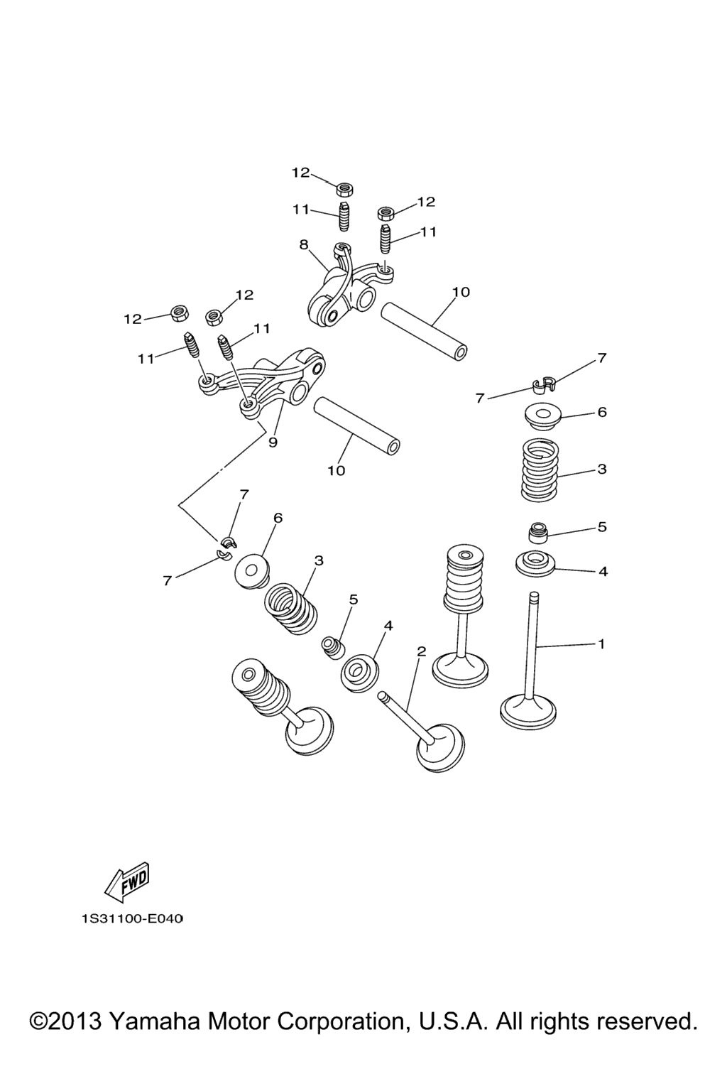 Схема узла Клапаны
