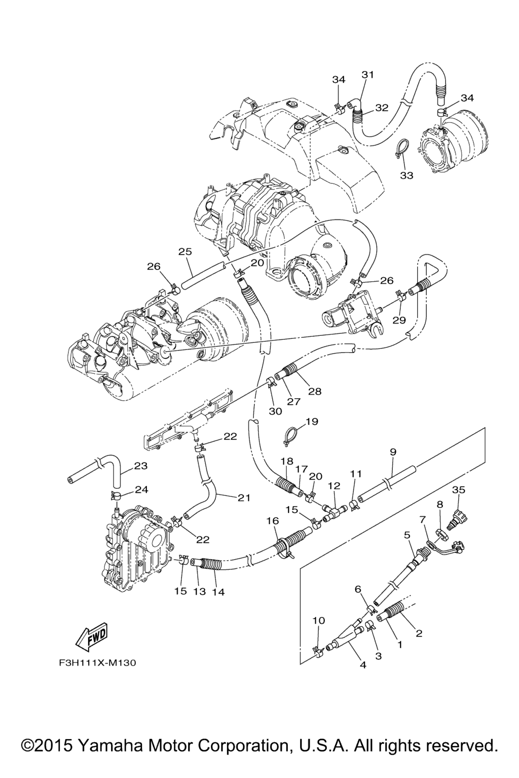Схема узла Выпускные Системы 2