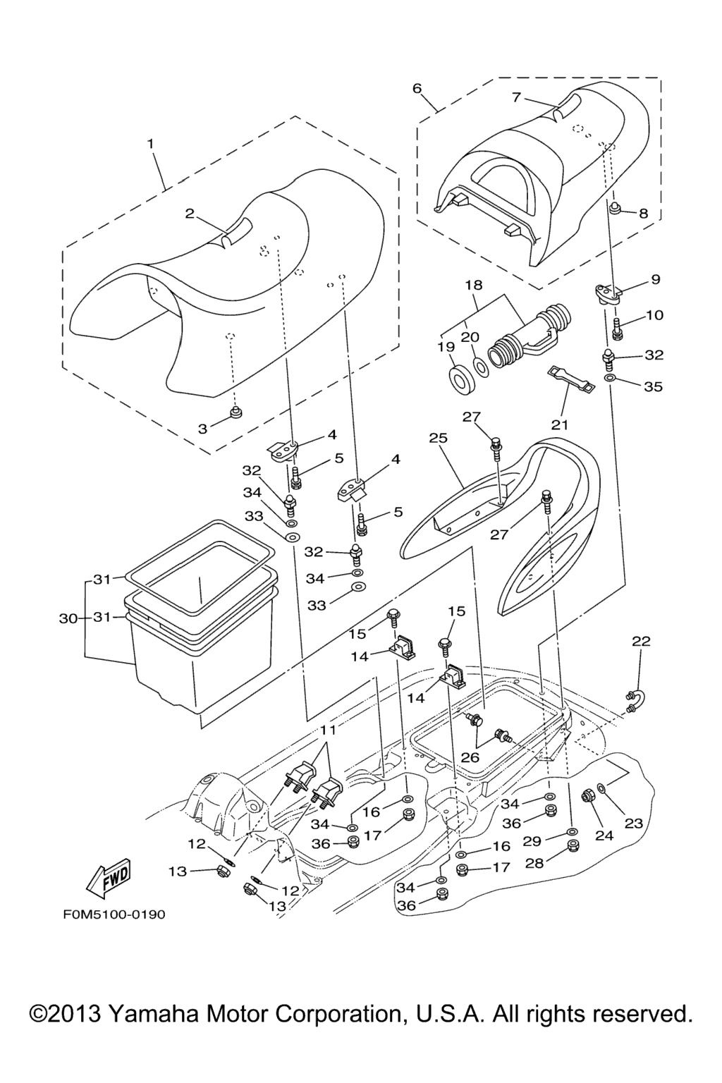 Схема узла Сиденье Под Отсеком