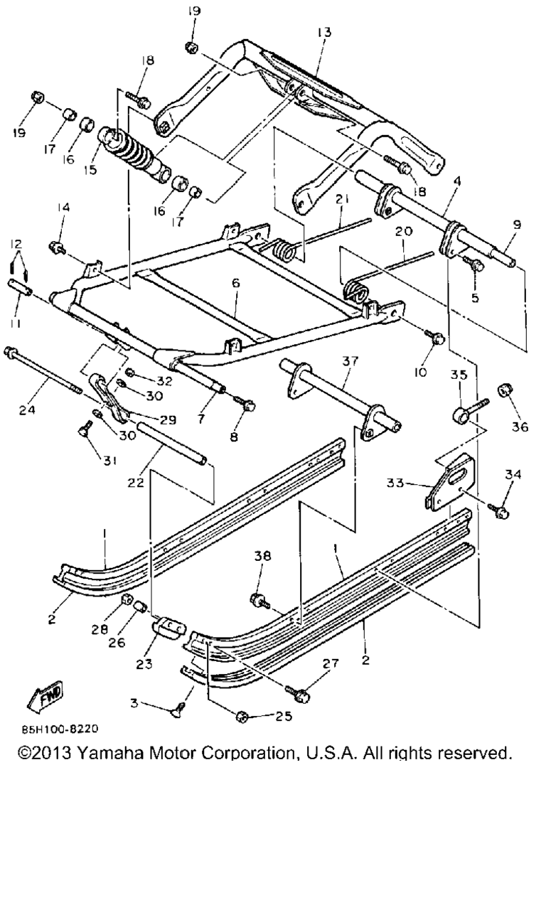 Схема узла Подвеска Гусеницы 2
