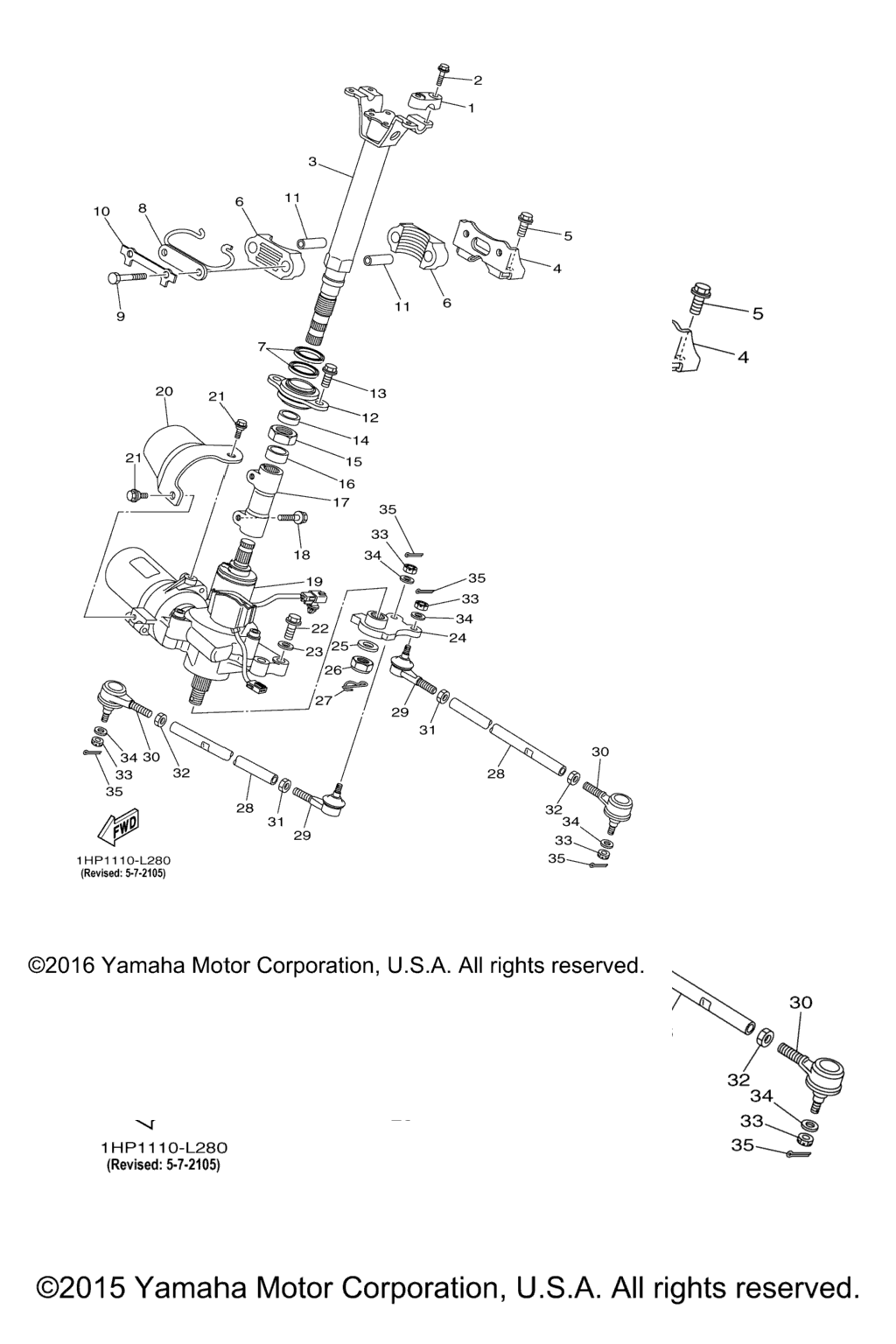 Схема узла Рулевая Система