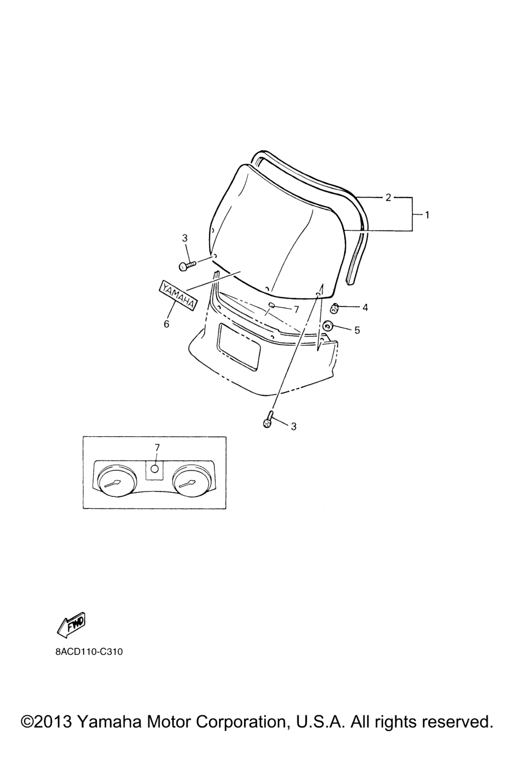 Схема узла Стекло Ветровое