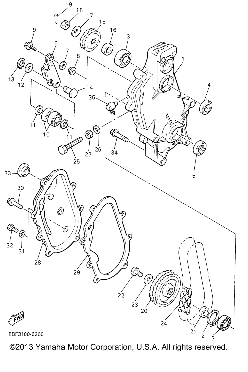 Схема узла Привод Гусеницы 2