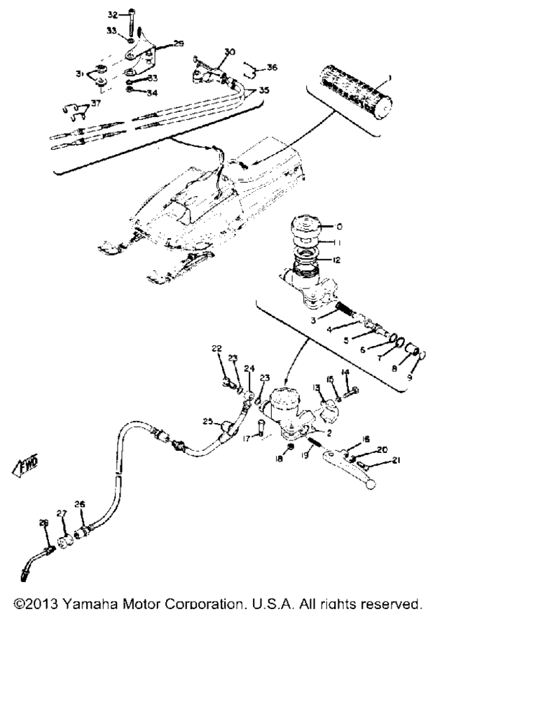 Схема узла Главный Цилиндр - Провод