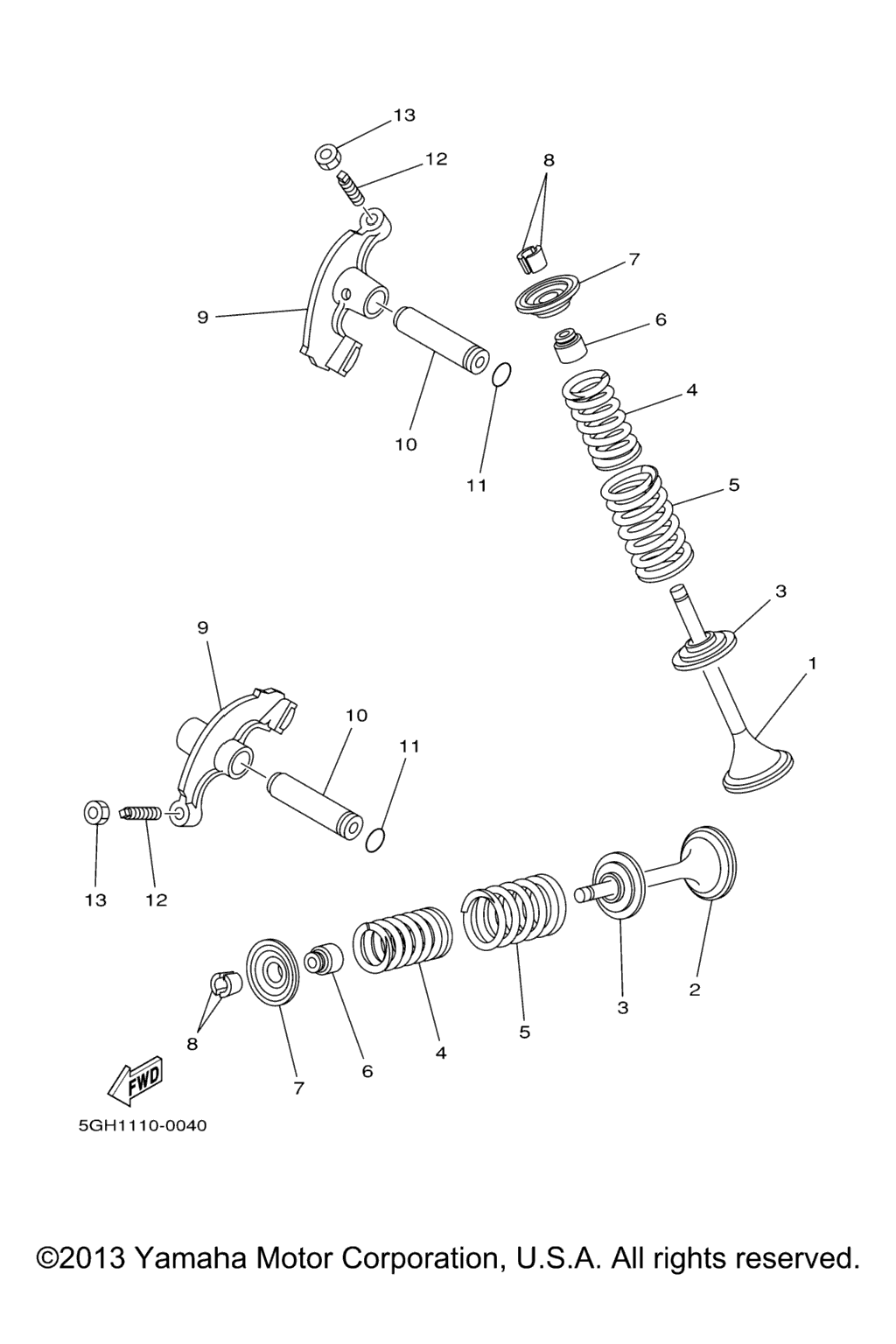 Схема узла Клапаны