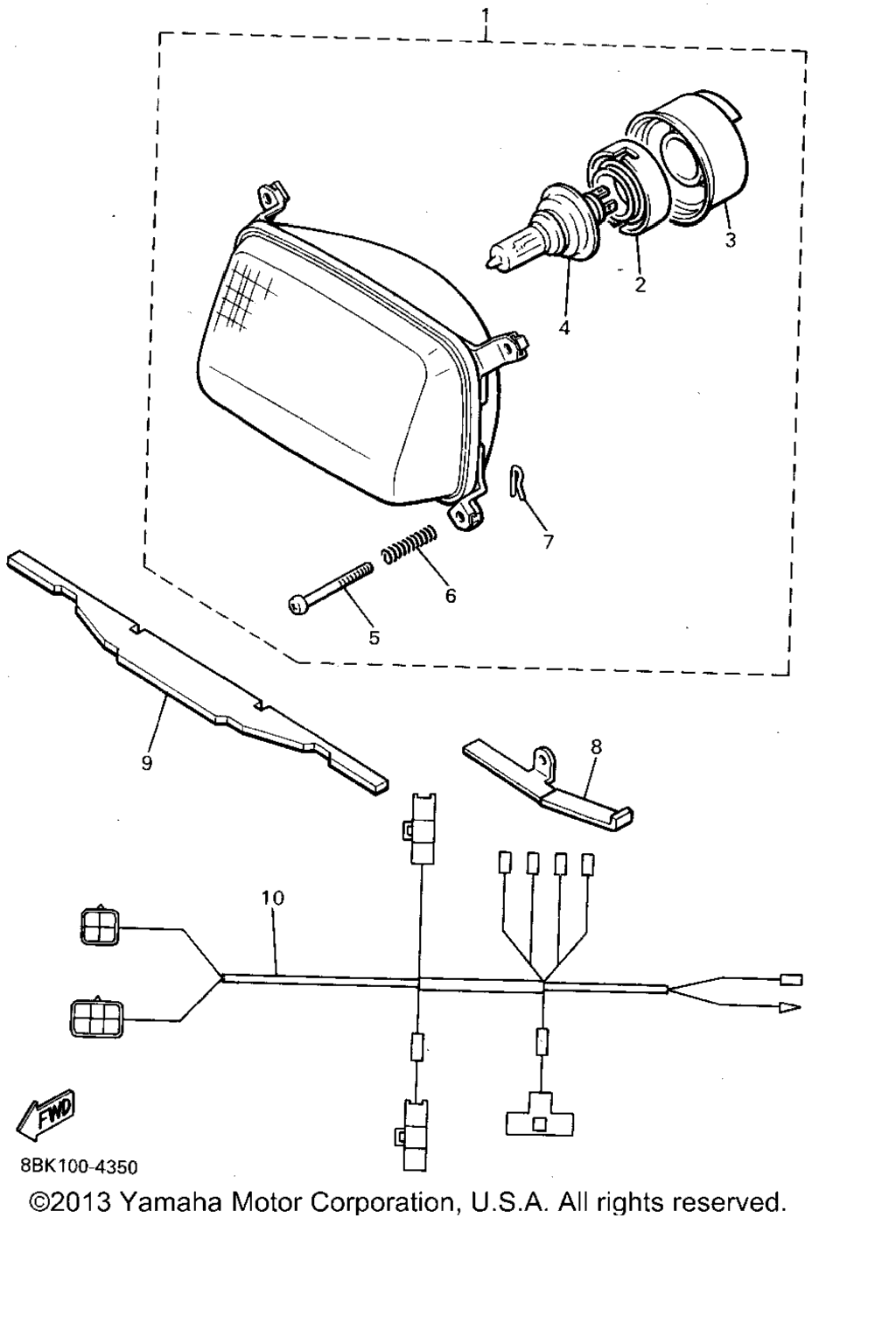 Схема узла Фары