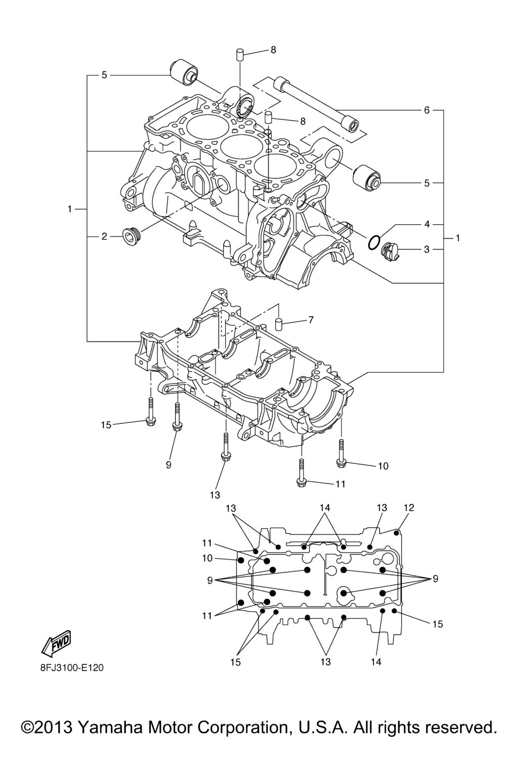 Схема узла Корпус Двигателя