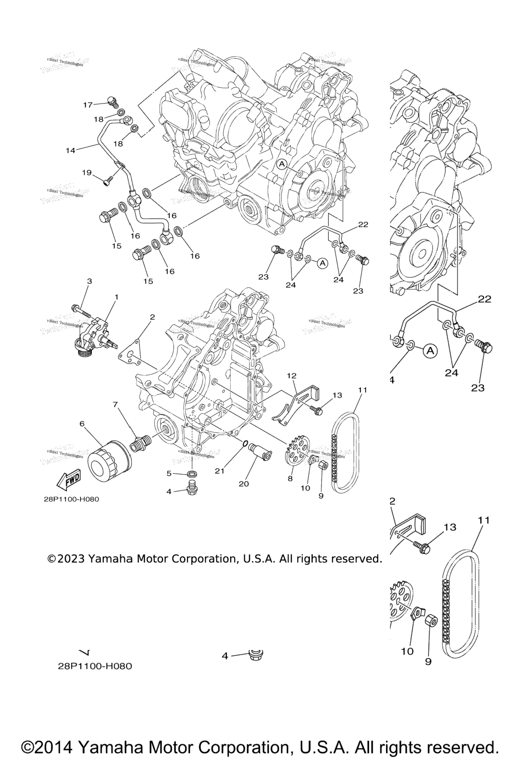 Схема узла Масляные Насосы
