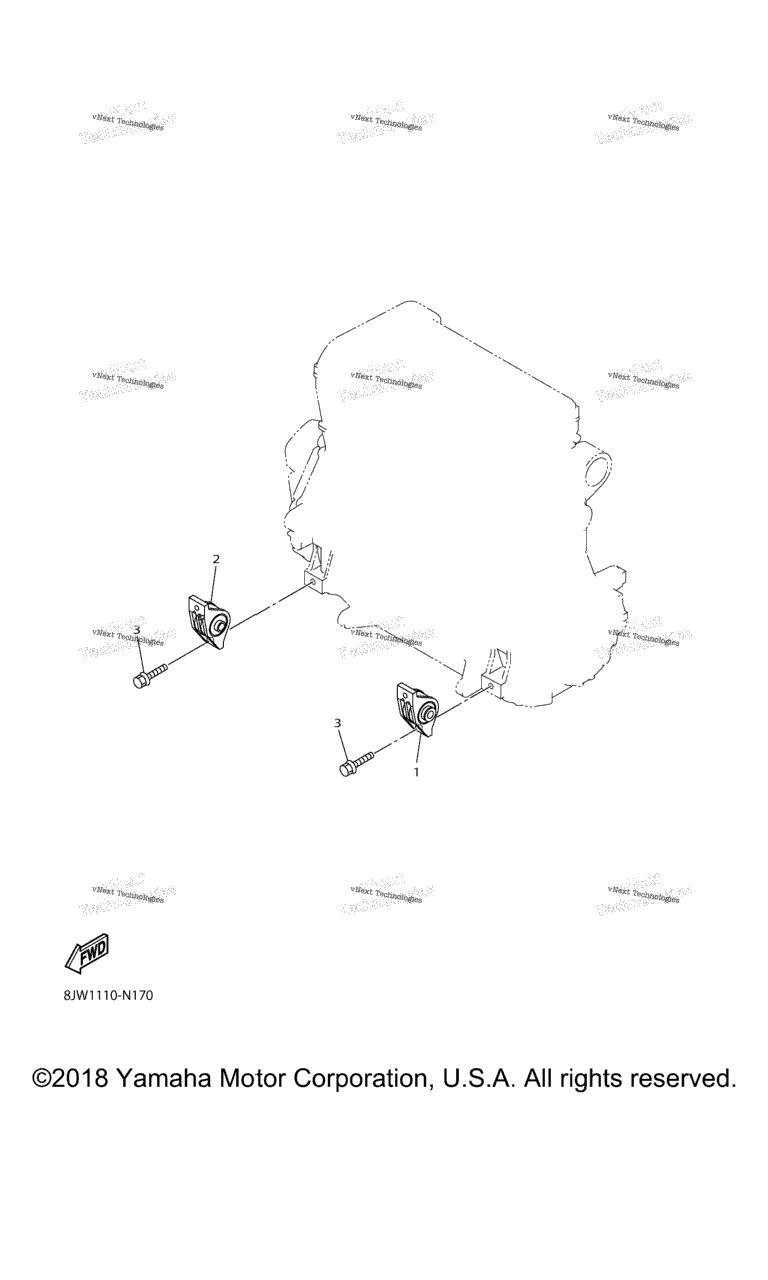 Схема узла Крепление Двигателя