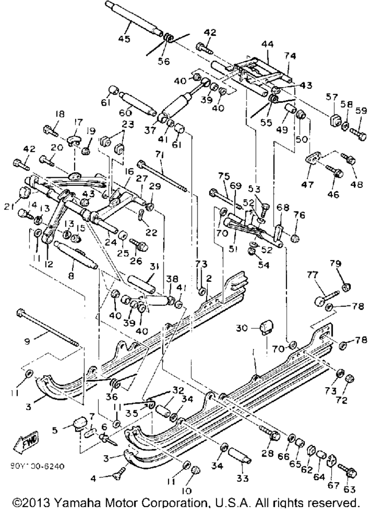 Схема узла Подвеска Гусеницы 2