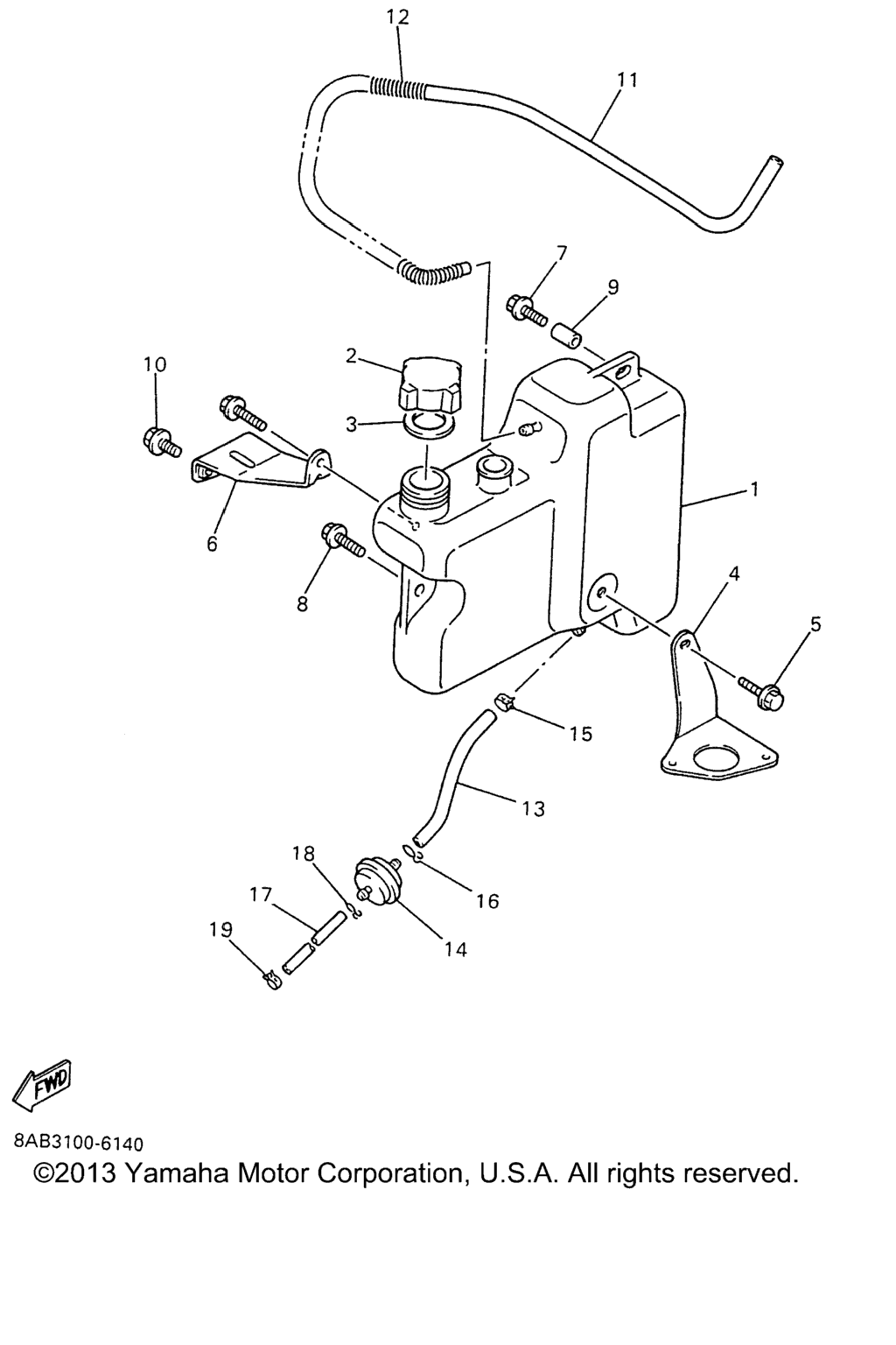 Схема узла Бак Для Масла