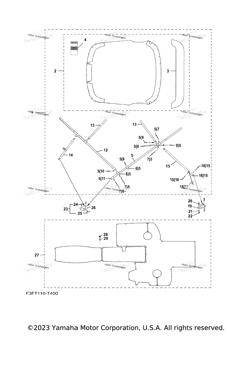 Схема узла Бимини Топы / Коврики