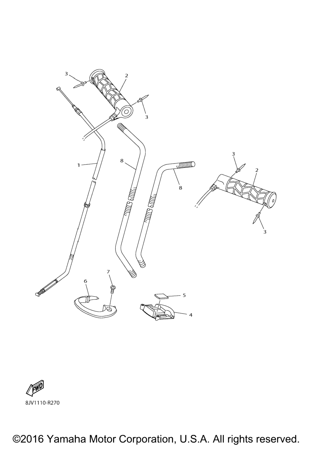 Схема узла Управляющий Трос