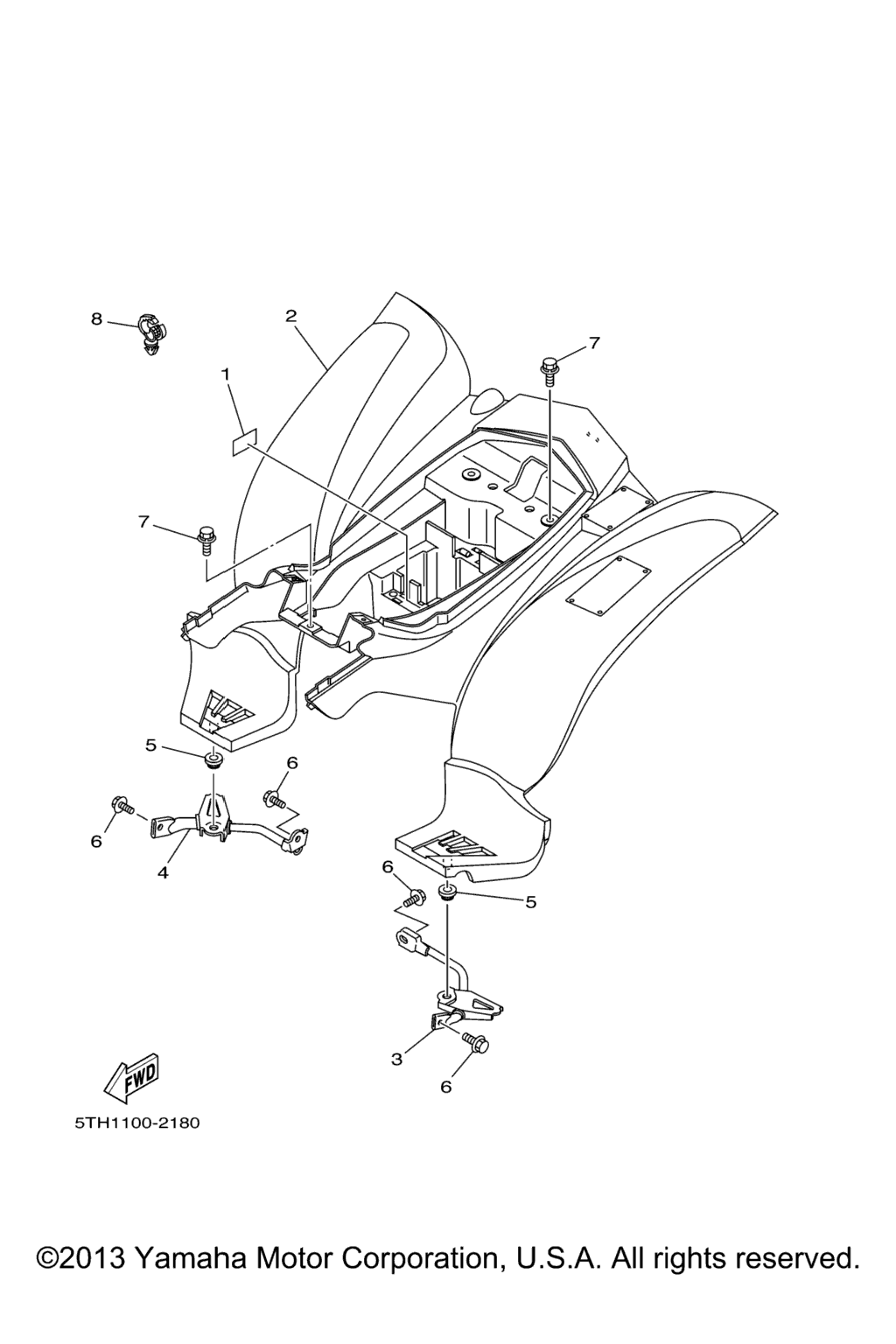 Схема узла Задний Крыло