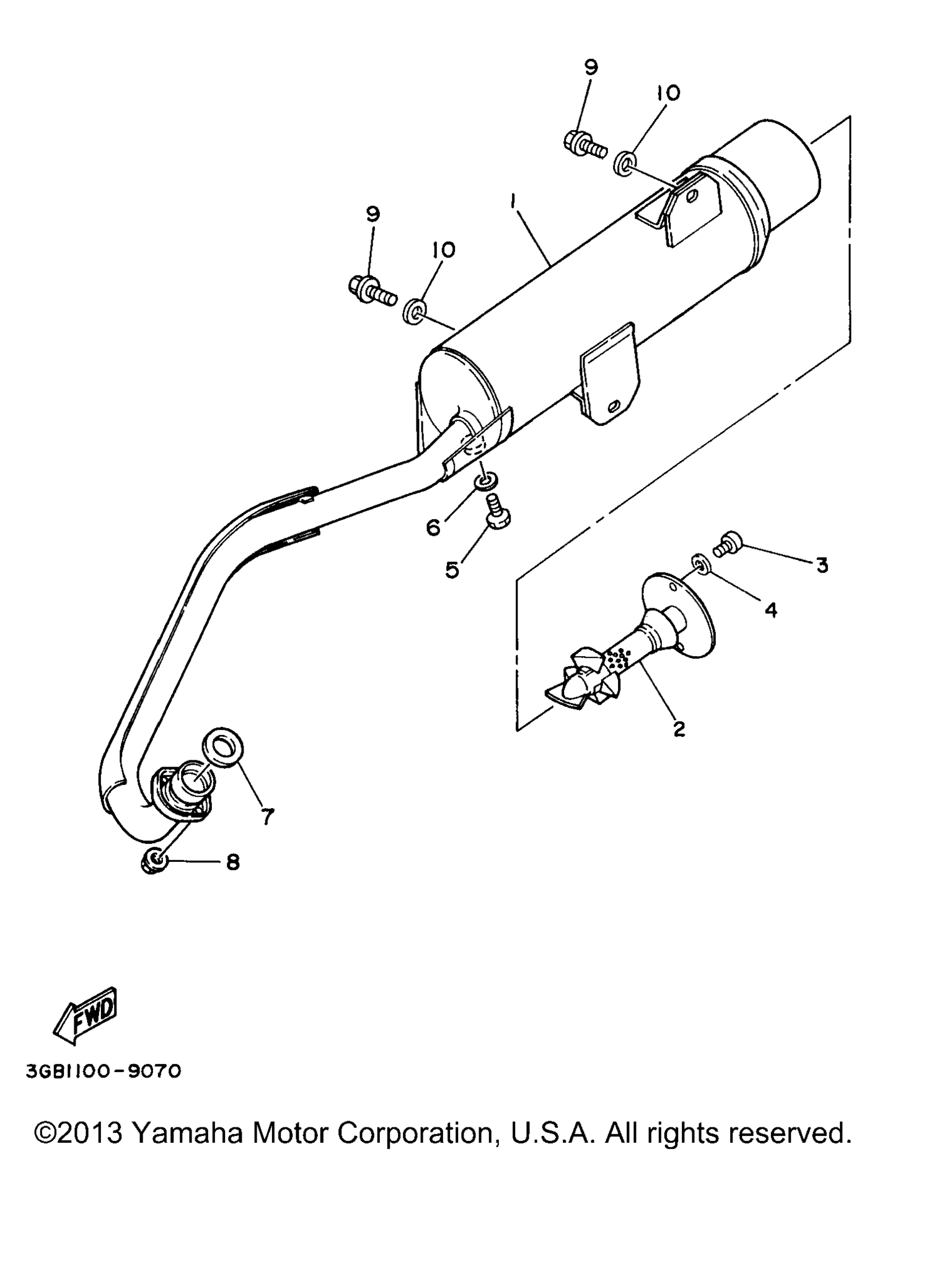 Схема узла Выхлопные Системы