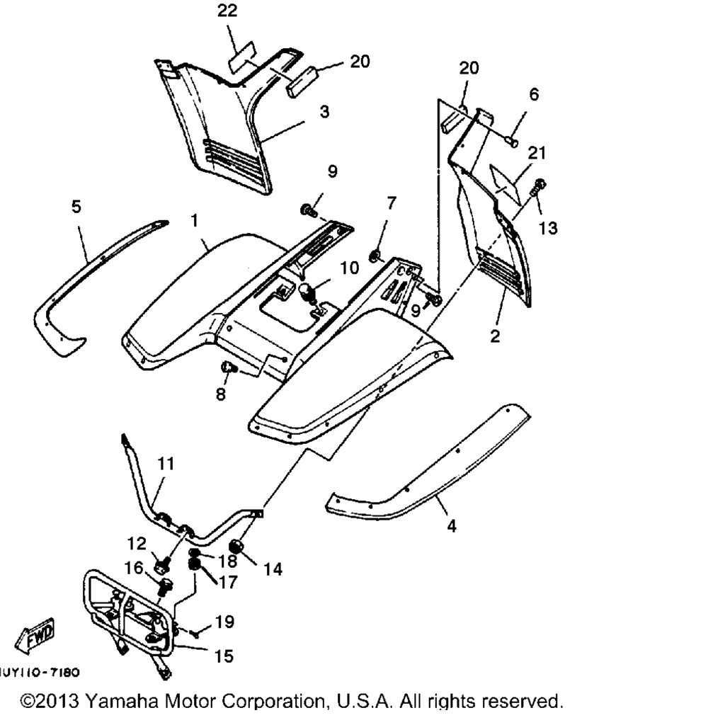 Схема узла Передний Крыло
