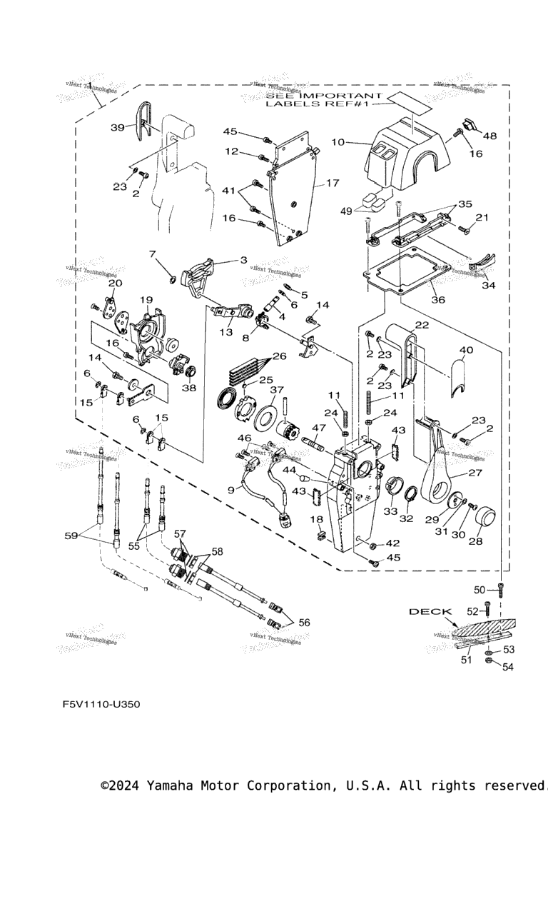 Схема узла Управляющий Трос