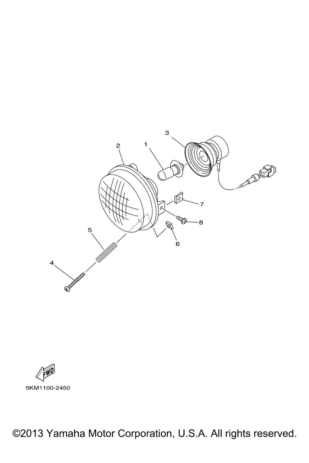 Схема узла Фары