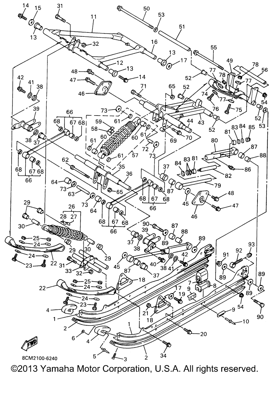 Схема узла Подвеска Гусеницы 2