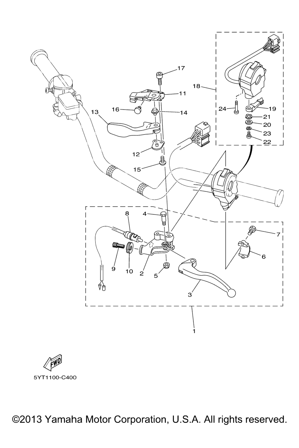 Схема узла Рычаг Переключения Ручки