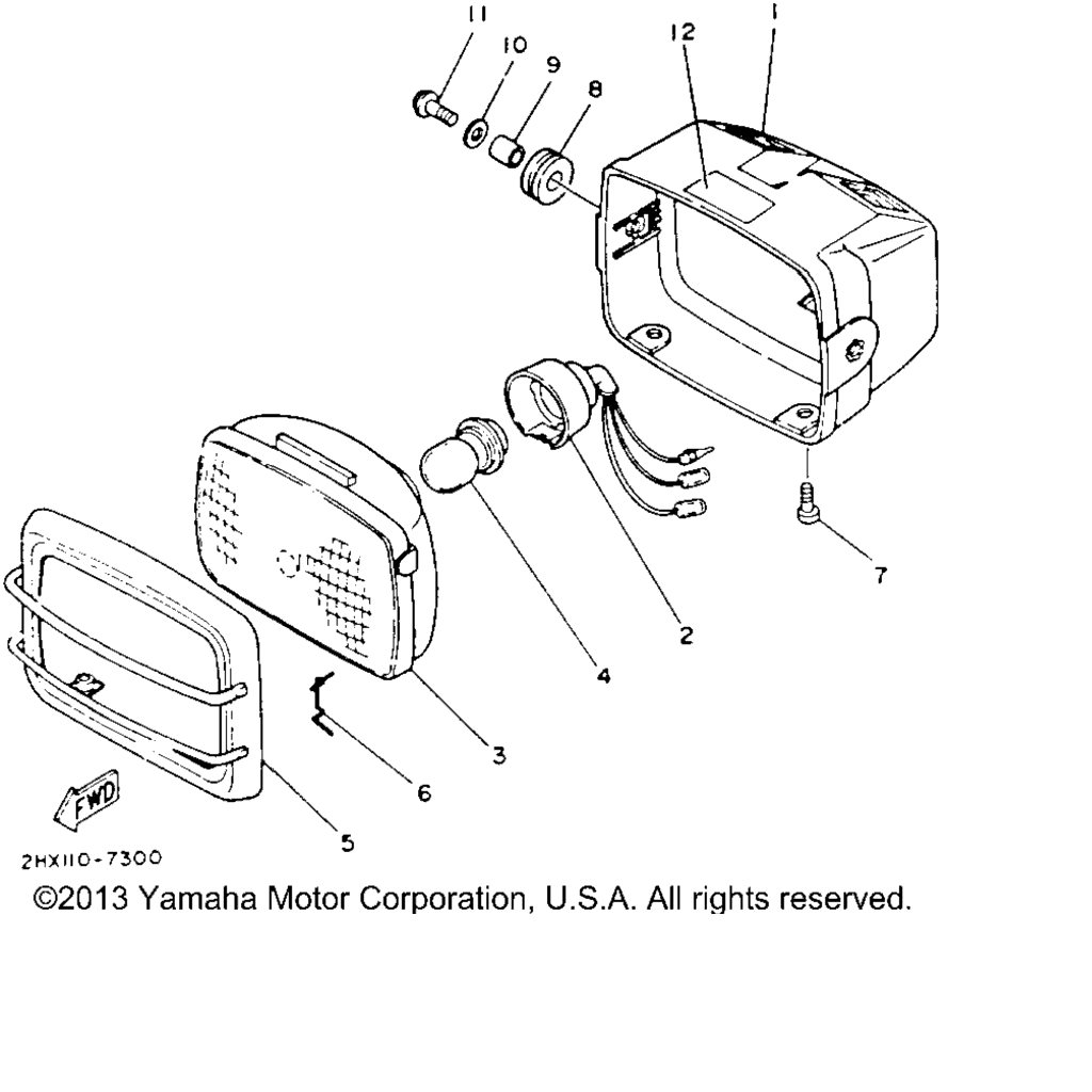 Схема узла Фары