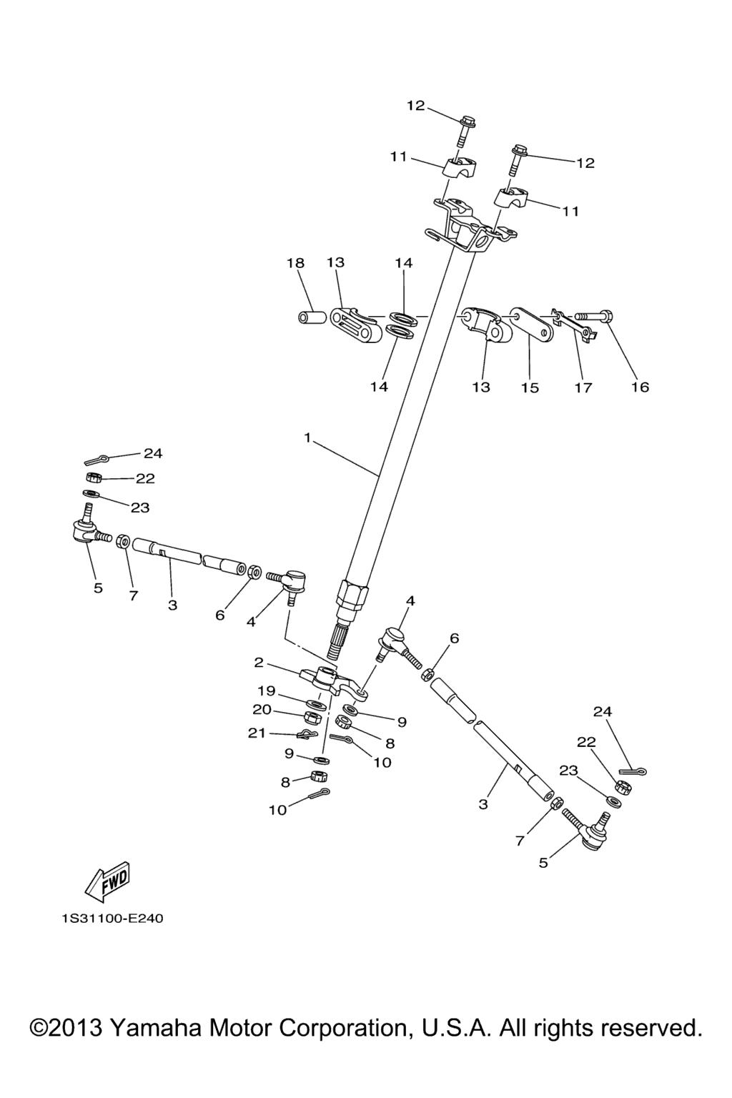 Схема узла Рулевая Система
