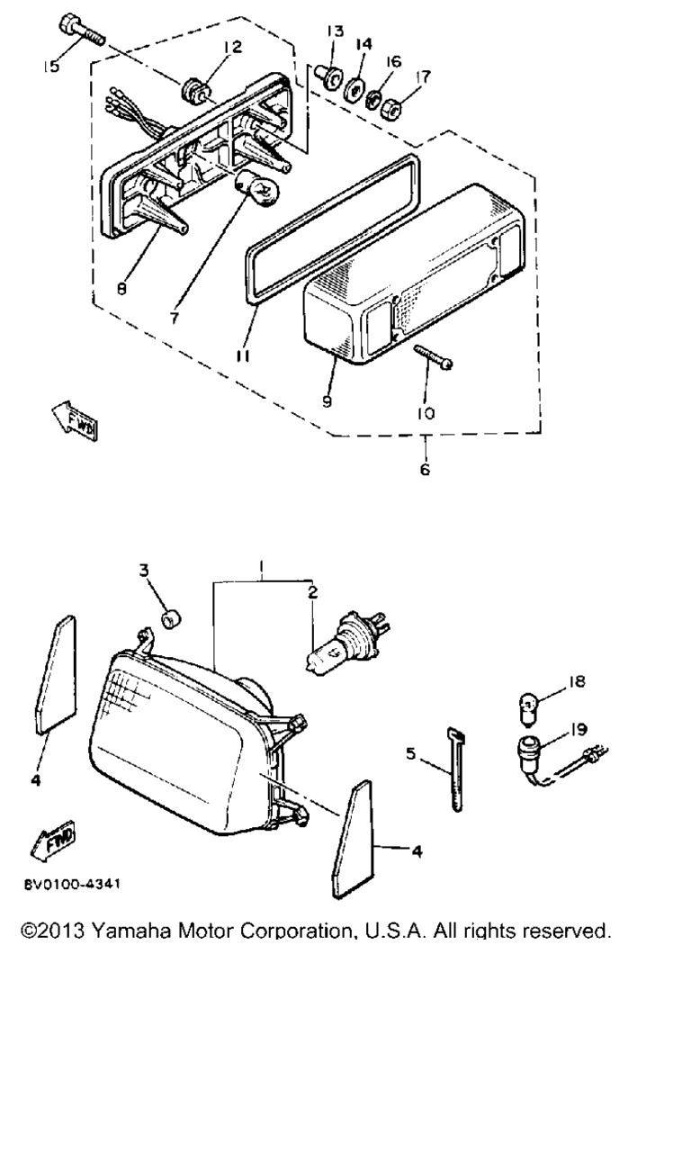 Схема узла Фара Задний Фонарь