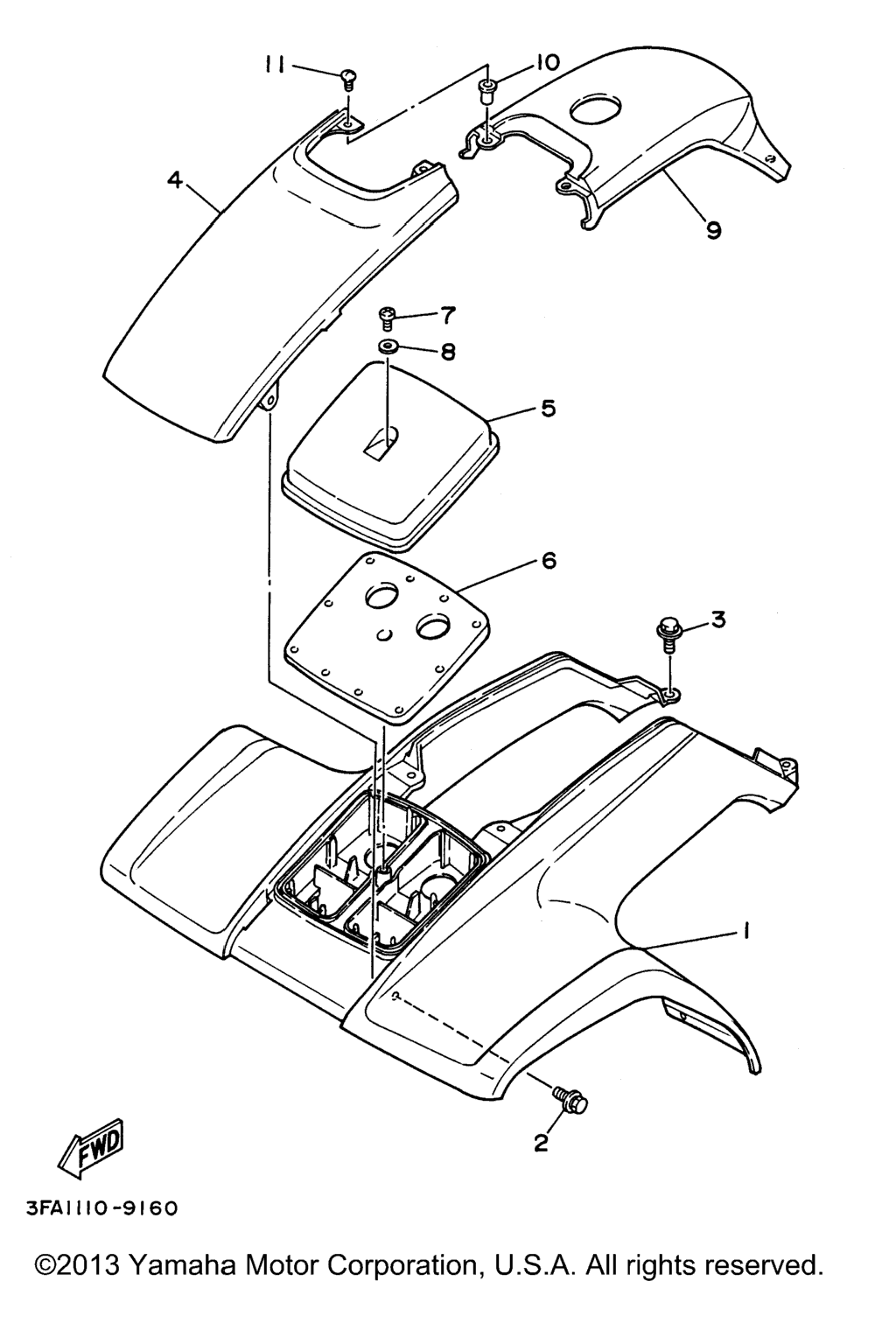 Схема узла Передний Крыло