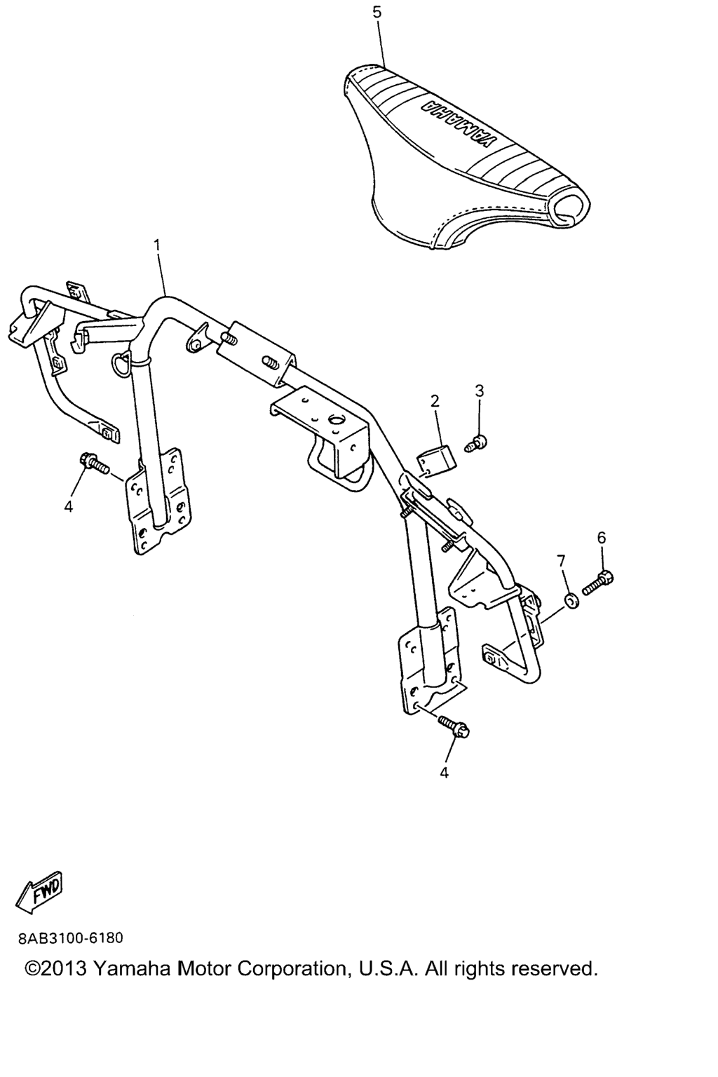 Схема узла Рулевые Ворота