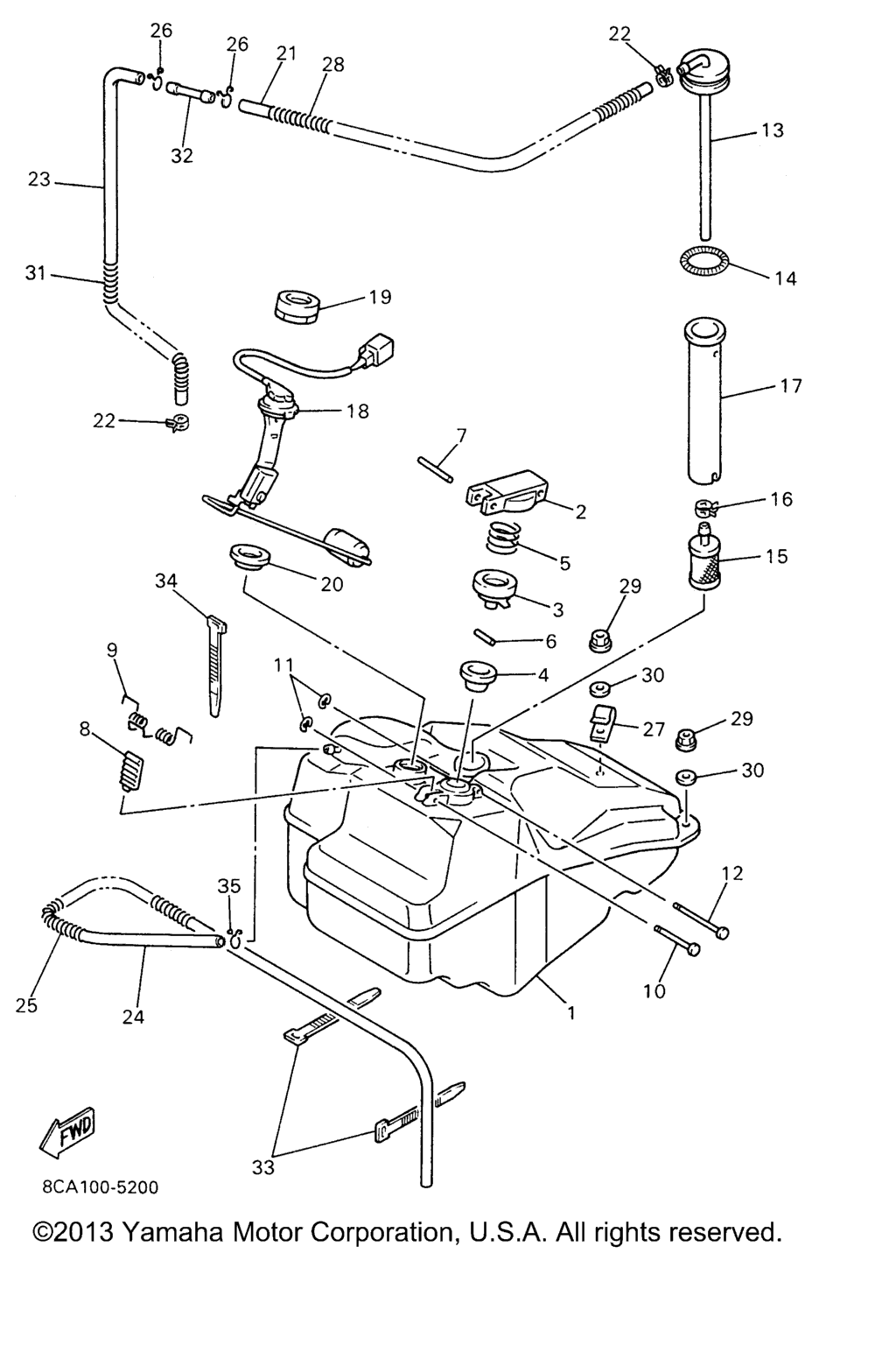 Схема узла Топливные Баки