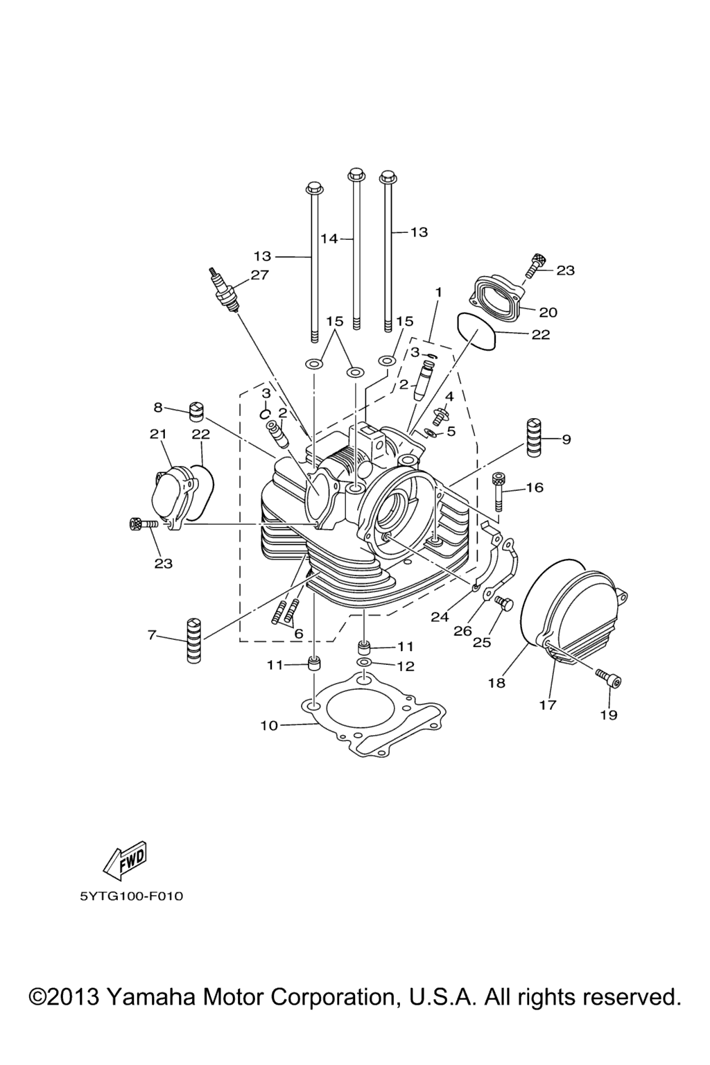 Схема узла Головка Цилиндра