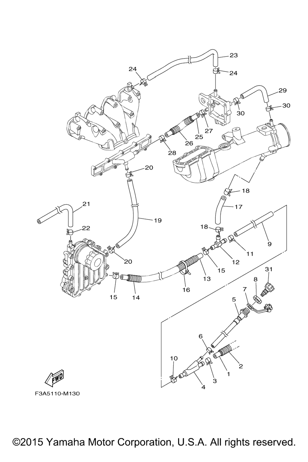 Схема узла Выпускные Системы 2