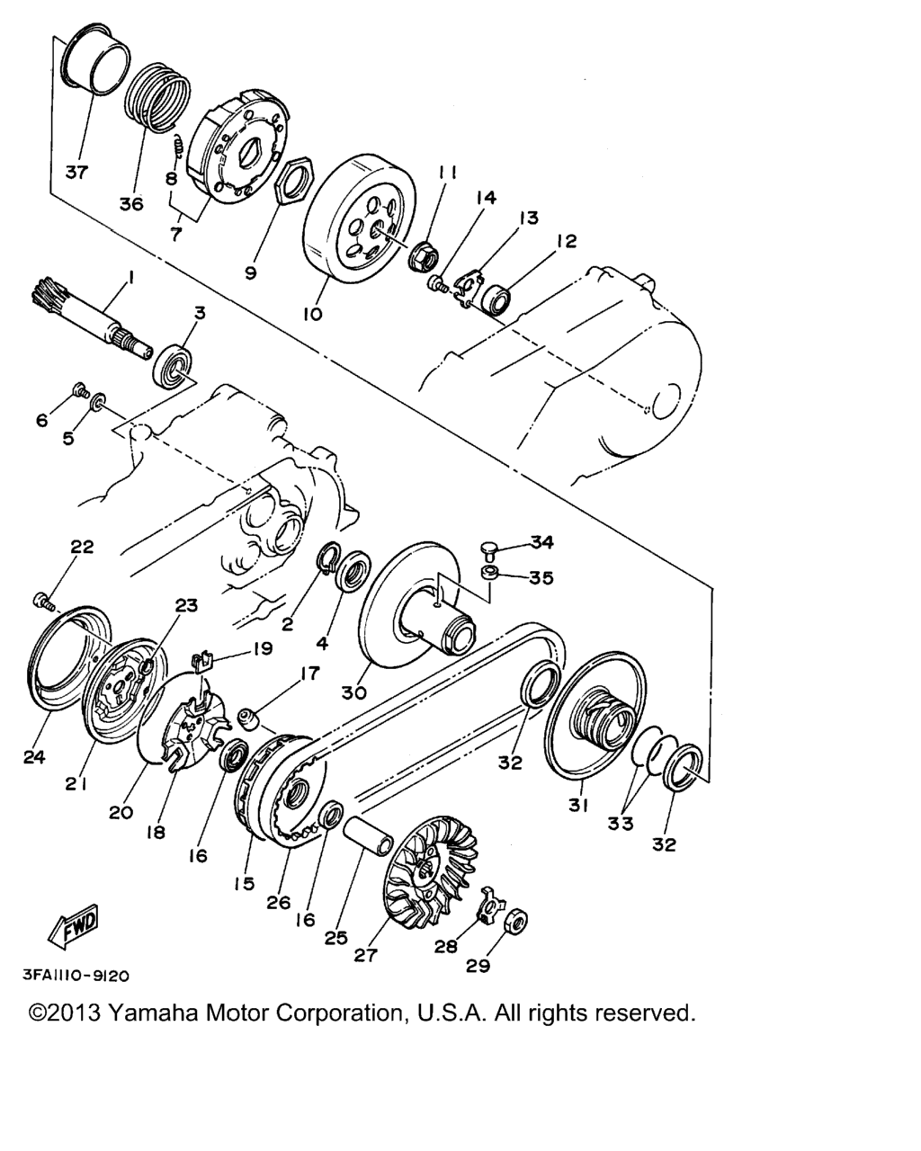 Схема узла Сцепление