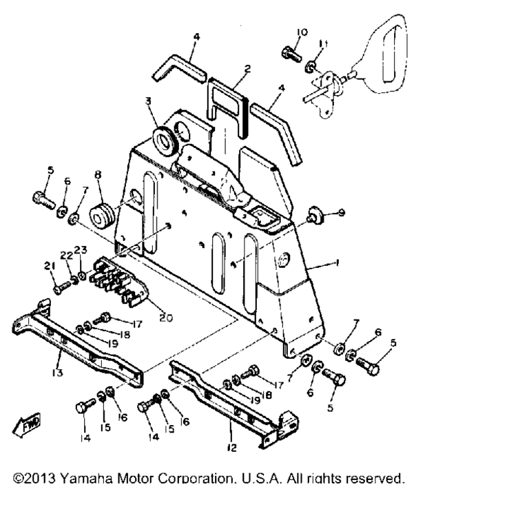 Схема узла Рулевые Ворота