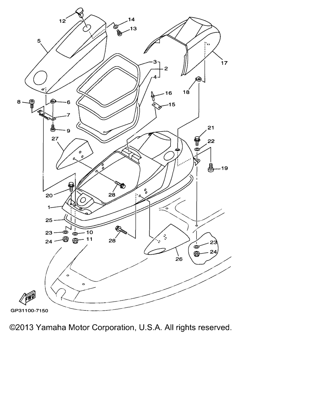 Схема узла Люки Двигателя