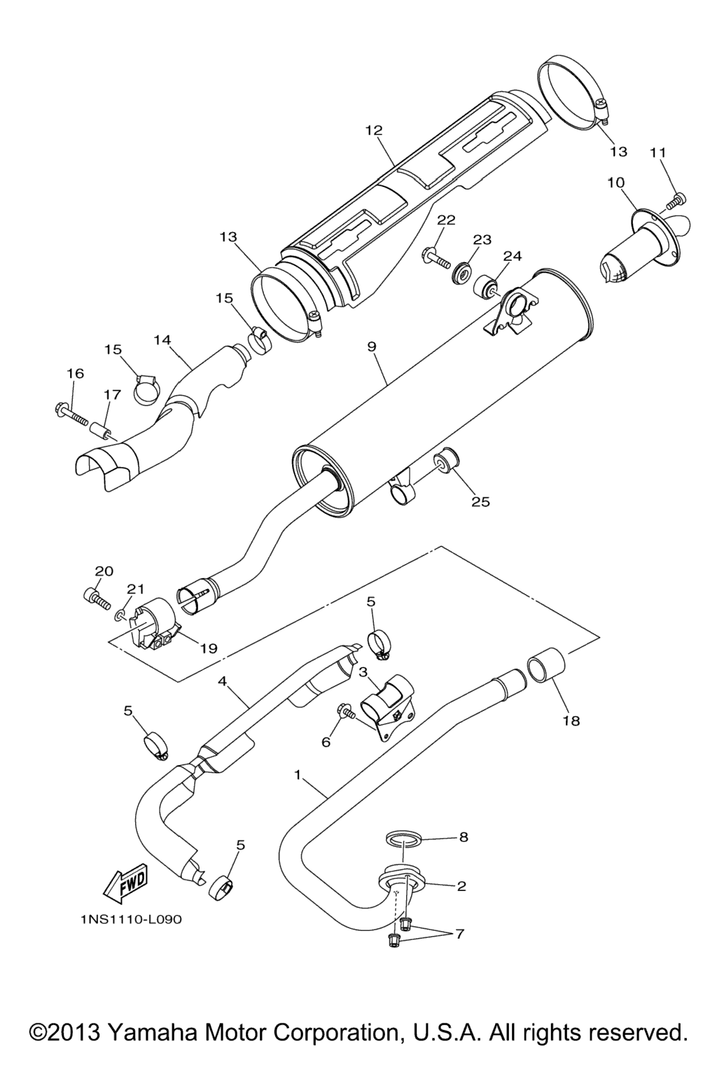 Схема узла Выхлопные Системы