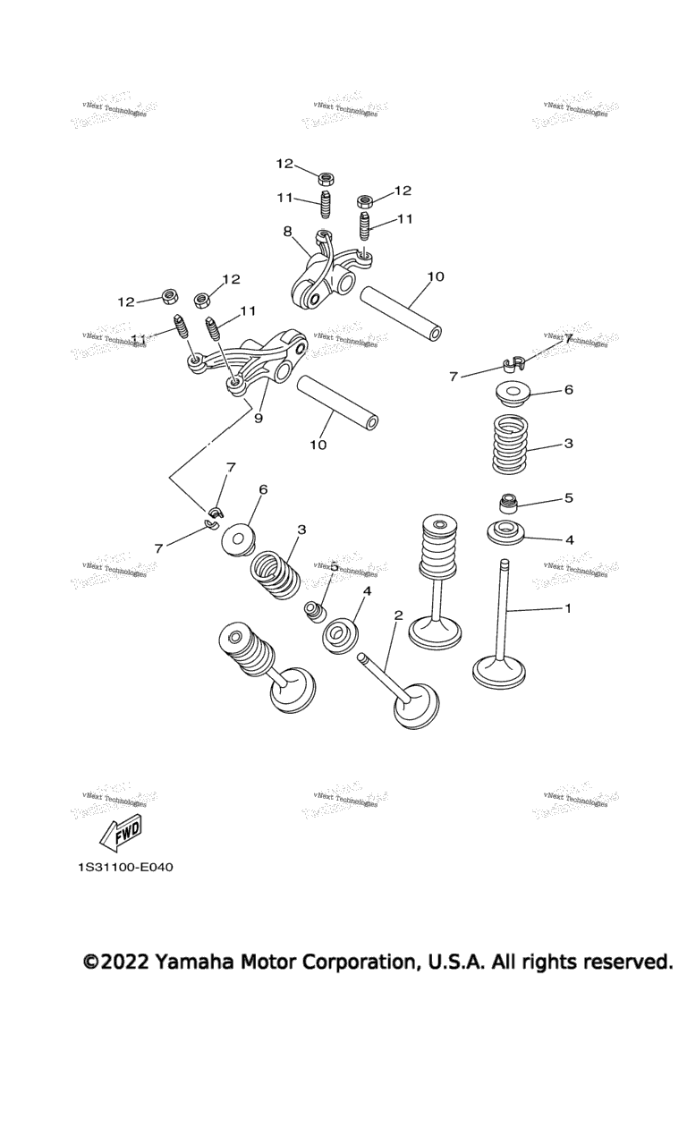 Схема узла Клапаны