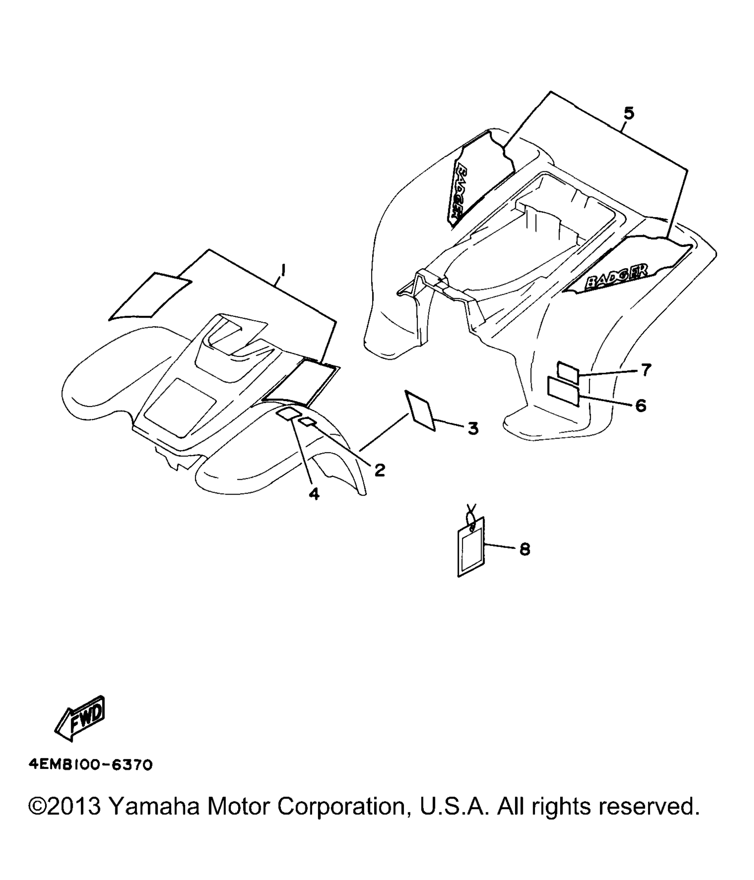 Схема узла Эмблемы - Наклейки 1