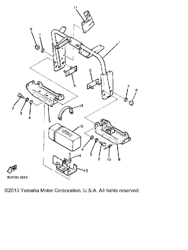 Схема узла Рулевые Ворота