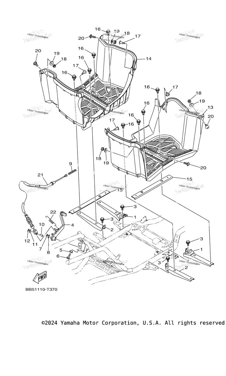 Схема узла Подставка И Подножка