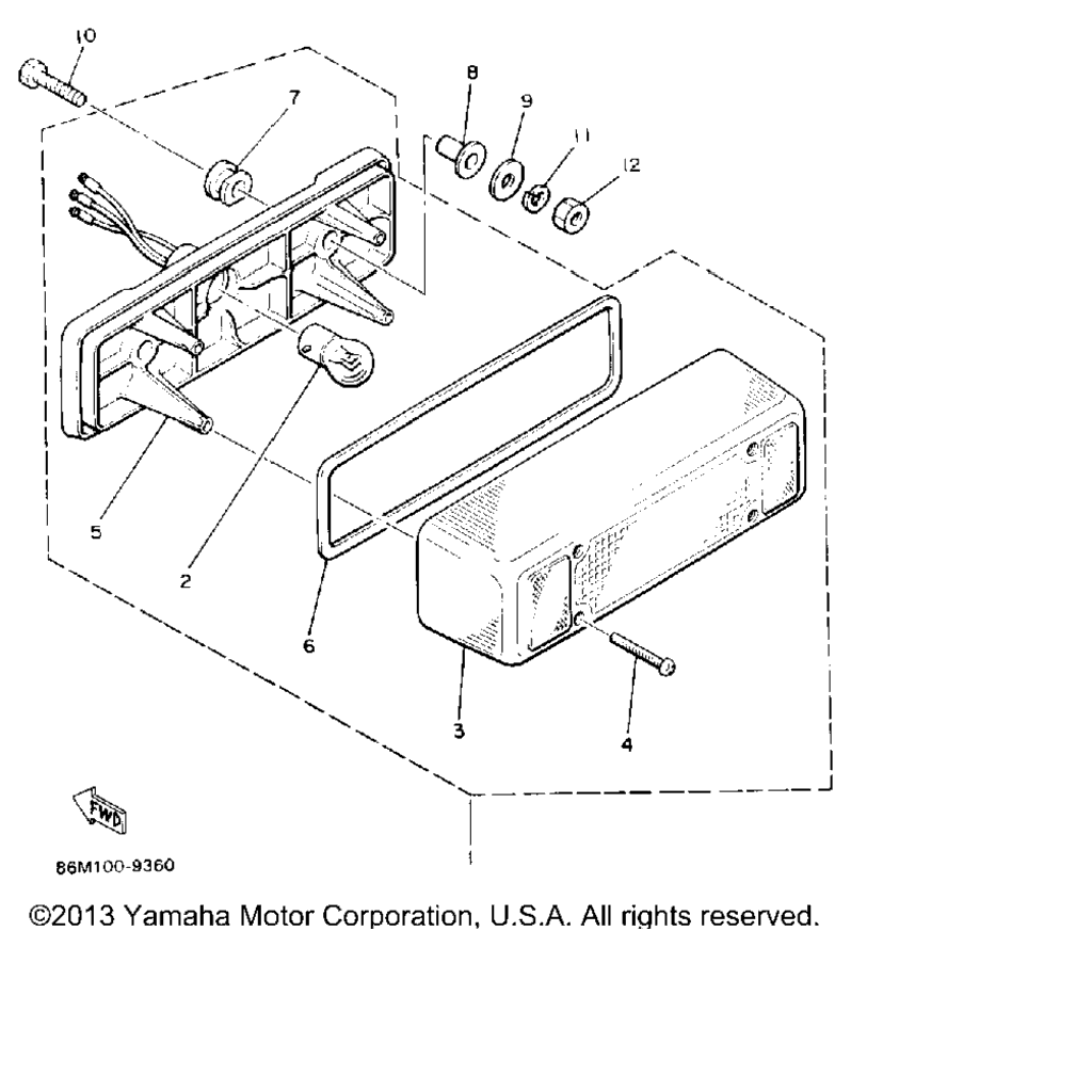 Схема узла Задние Фонари