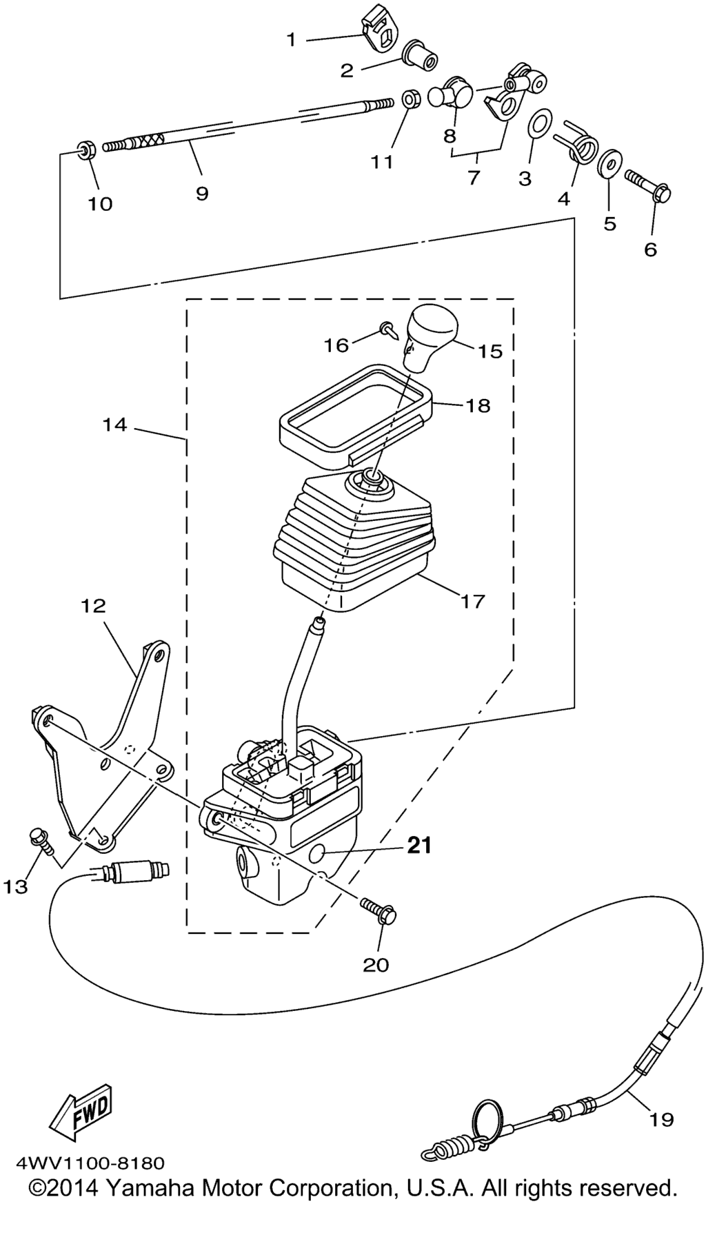 Схема узла Вал Переключения