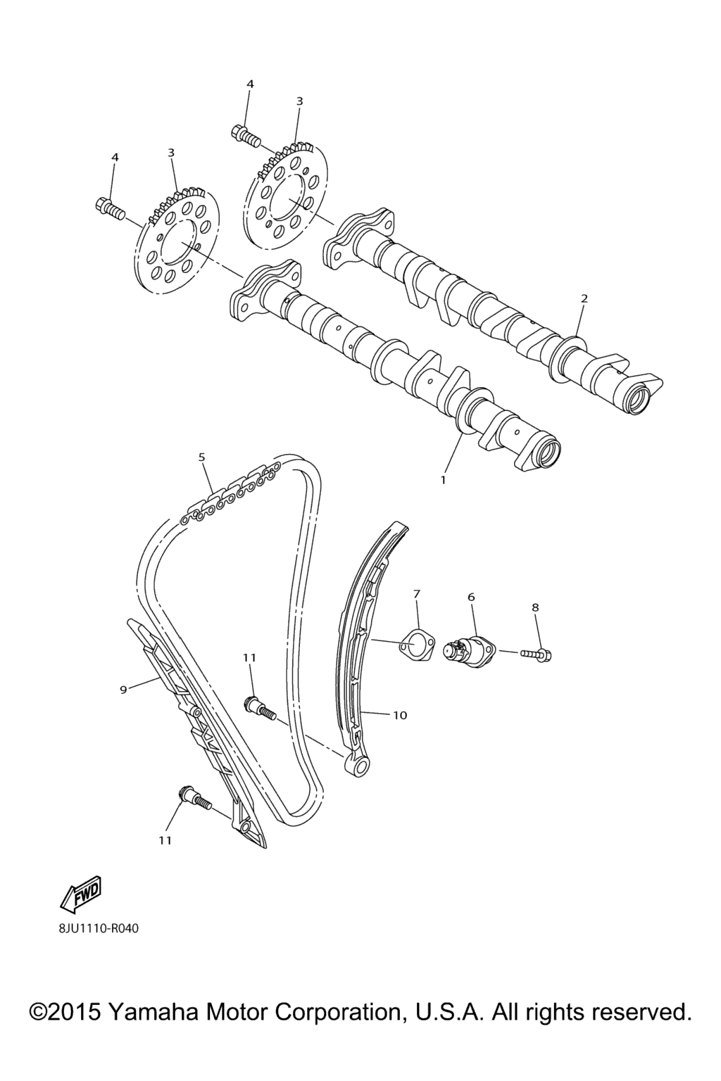 Схема узла Цепь Распределительного Вала