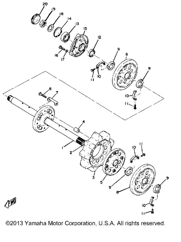 Схема узла Передний Мост