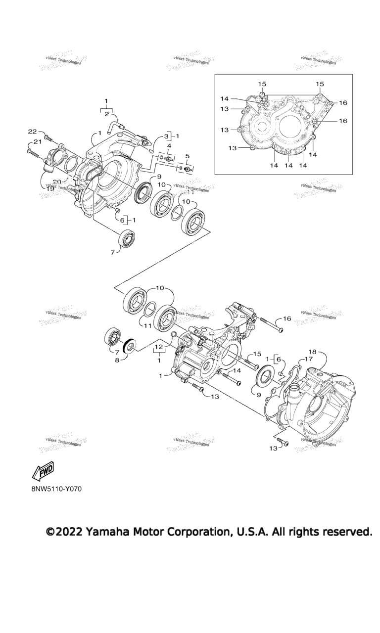 Схема узла Корпус Двигателя