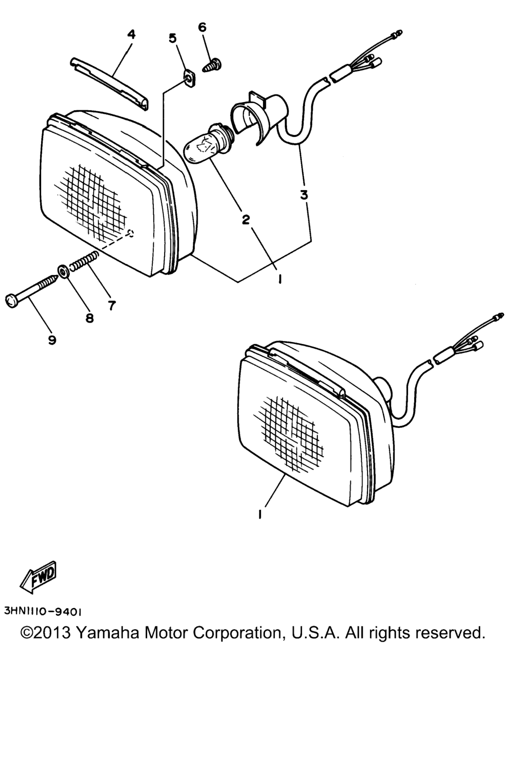 Схема узла Фары