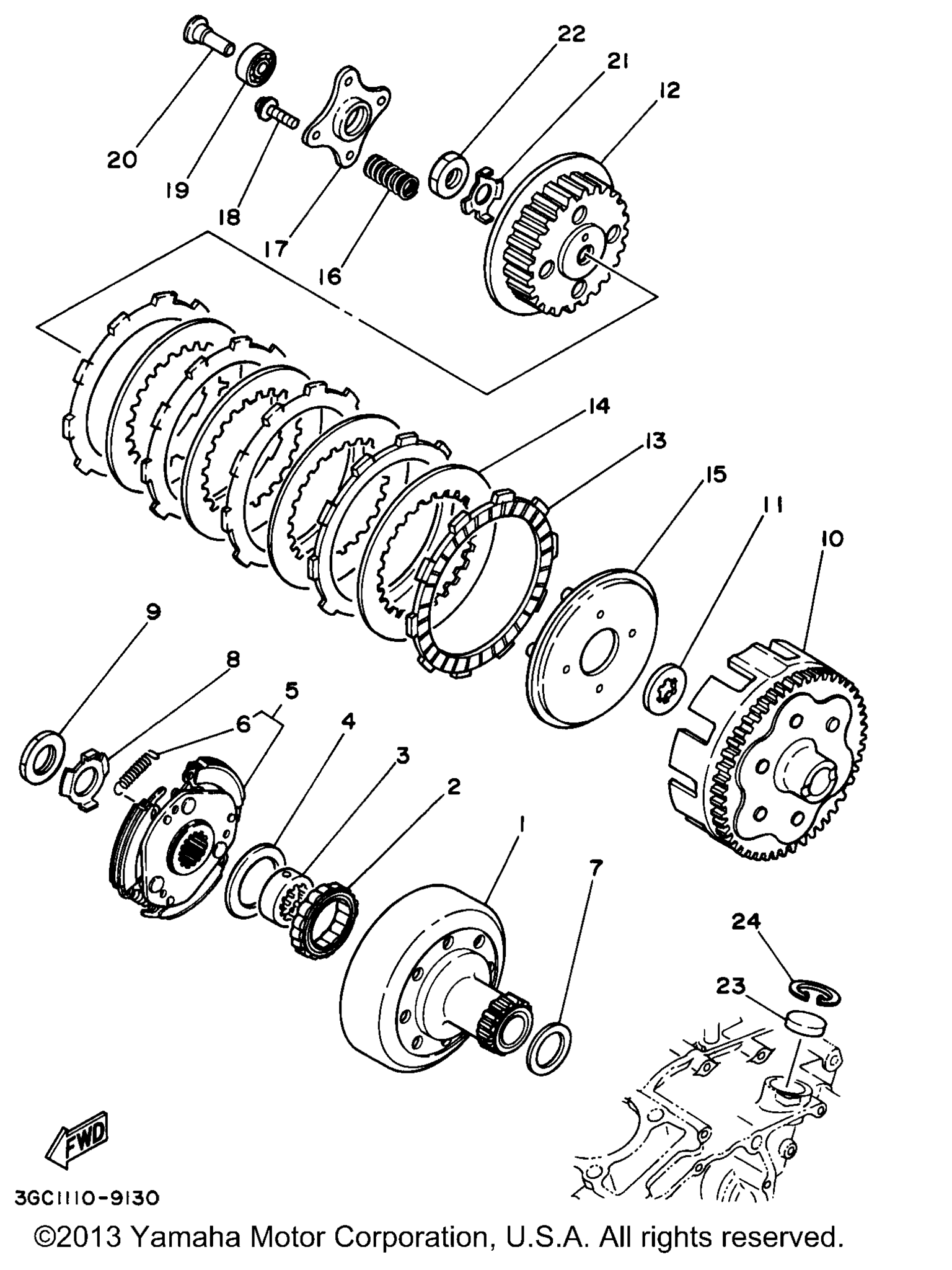 Схема узла Сцепление
