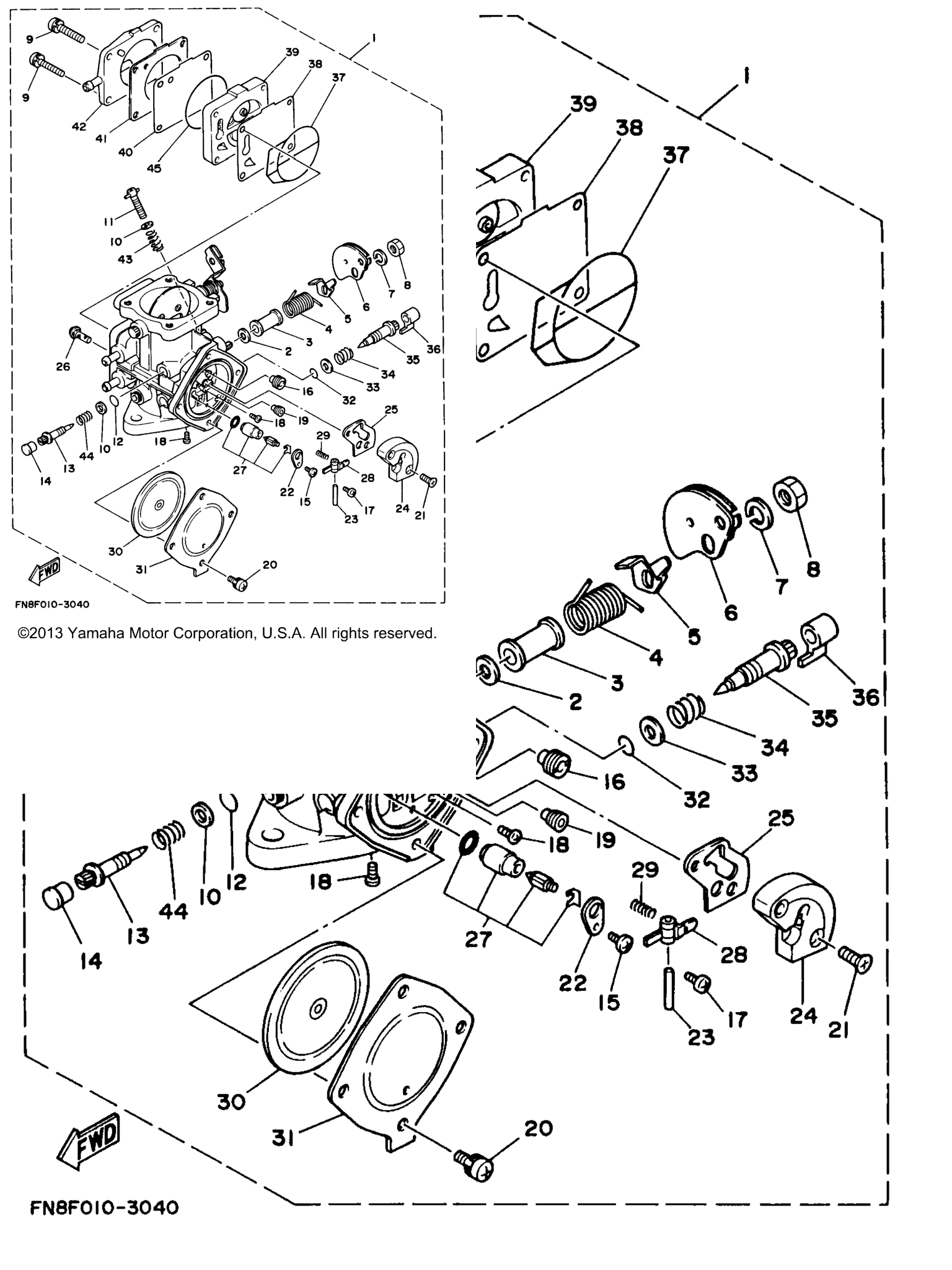 Схема узла Карбюраторы